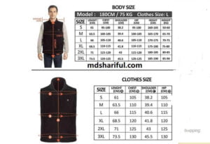 Electric Heated Vest size