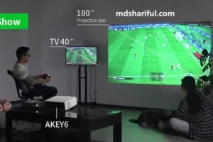 AUN AKEY6 Projector show