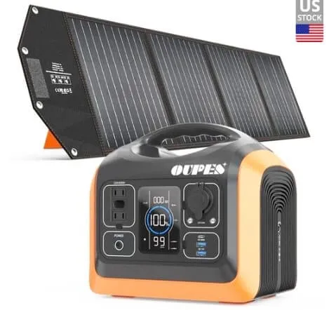 <strong>OUPES 600W</strong> + <strong>1Pcs 18V 100W Solar Generator</strong>