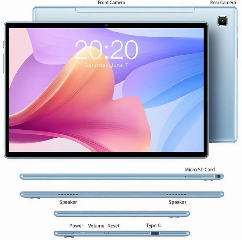 Teclast P20S display