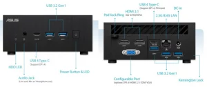 ASUS ExpertCenter PN53 Review ports