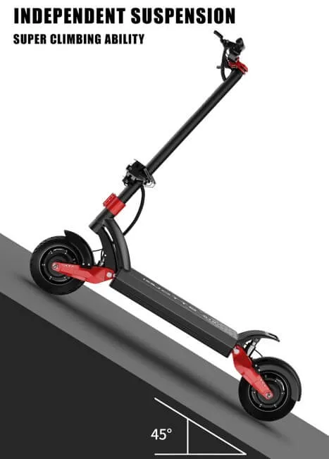 DUOTTS D10 Electric Scooter climbign ablilty