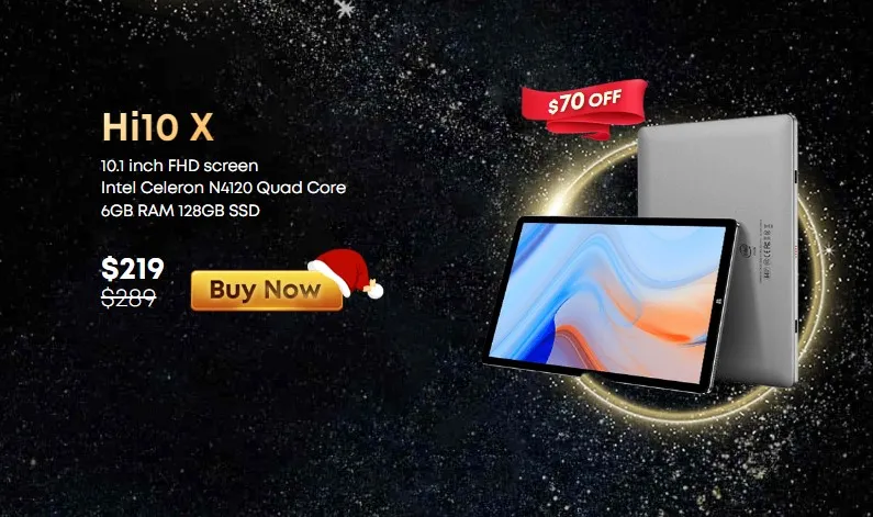 Chuwi Merry Christmas hi10 x tablet