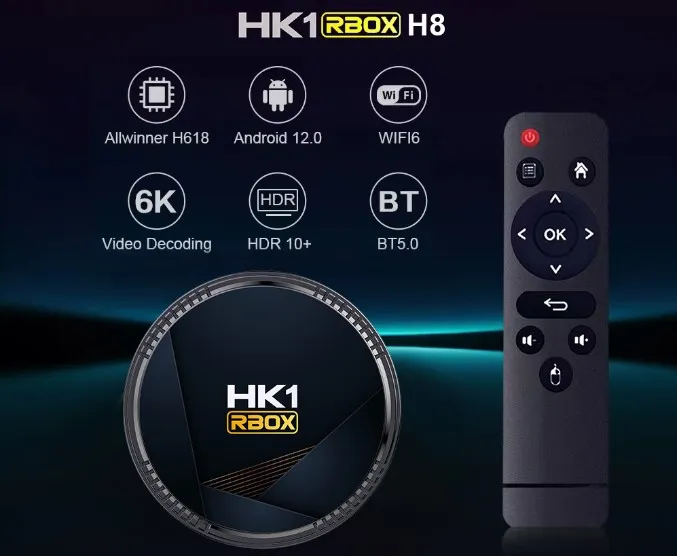 HK1 RBOX H8 Android Smart TV Box With Allwinner H618