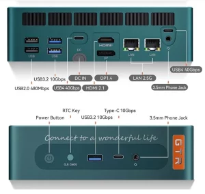 Beelink GTR7 and GRT7 Pro interface