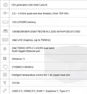 Topton M6S specification