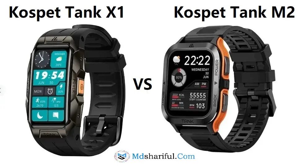 Kospet Tank X1 vs Tank M2: which is the best watch 2023?