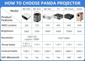 Panda Stella Projector how to choose