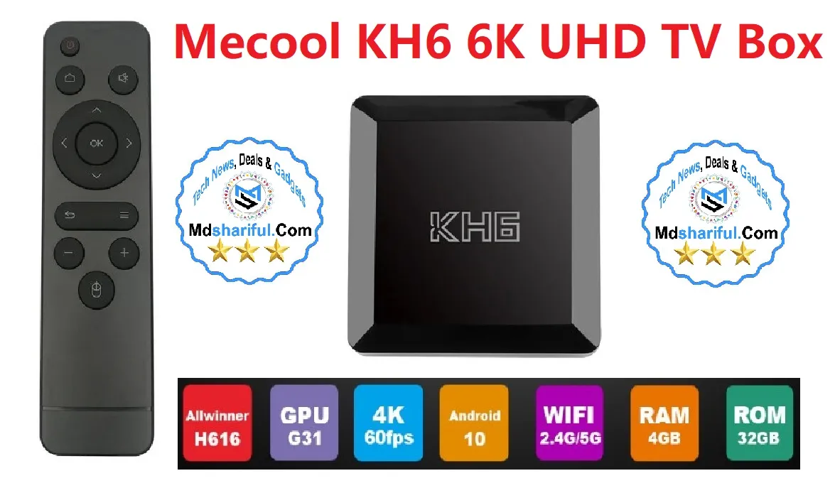 Mecool KH6 Review: Best TV Box with Allwinner H616 Processor